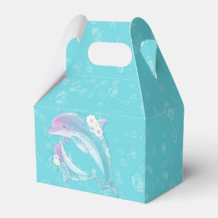 Caja Para Regalos Chica Cute Dolphins Baby Shower