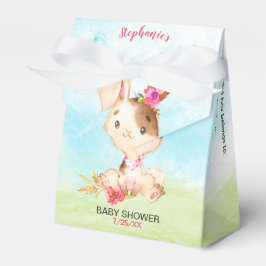 Caja Para Regalos Chica de acuarela Bunny Baby Shower Farm
