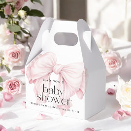 Caja Para Regalos Chica de Bow Rosado lindo Gracias Baby Shower