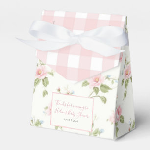 Caja Para Regalos Chica de Bow Rosado Preppy Baby Shower Sur