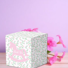 Caja Para Regalos Chica de caballo de balancín rosa Baby Shower