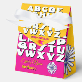Caja Para Regalos Chica de cumpleaños de Alphabet Kid