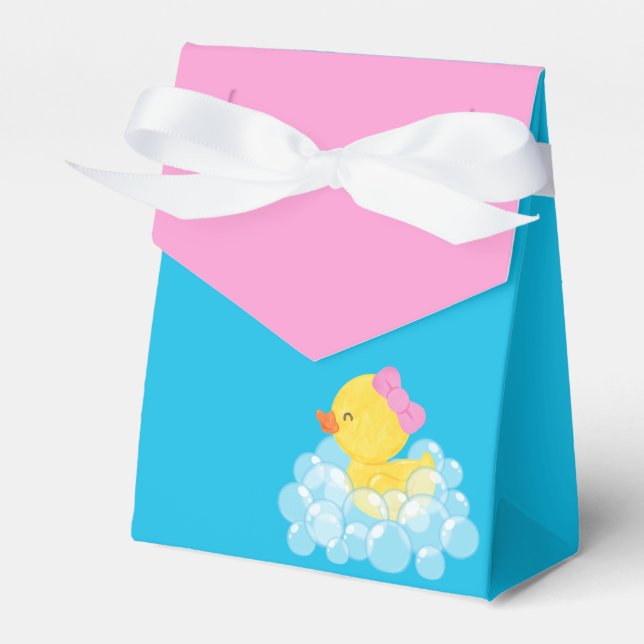 Caja Para Regalos Chica de duque de caucho Birthday Shower Tret (Front Side)
