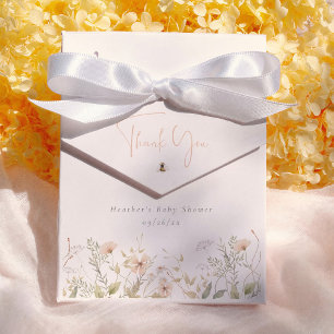 Caja Para Regalos Chica de Flores Silvestres: Baby Shower, Gracias