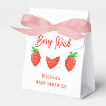 Chica de fresa acuarela Baby Shower