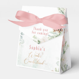 Caja Para Regalos Chica de invierno de invierno de color rosa rosa o