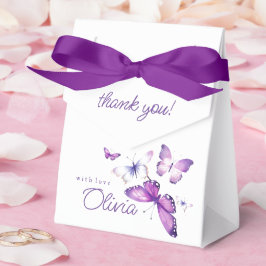 Caja Para Regalos Chica de mariposa pequeña fiesta de cumpleaños ros