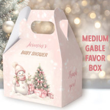 Chica de Navidades de Snowman en Baby Shower Mediu
