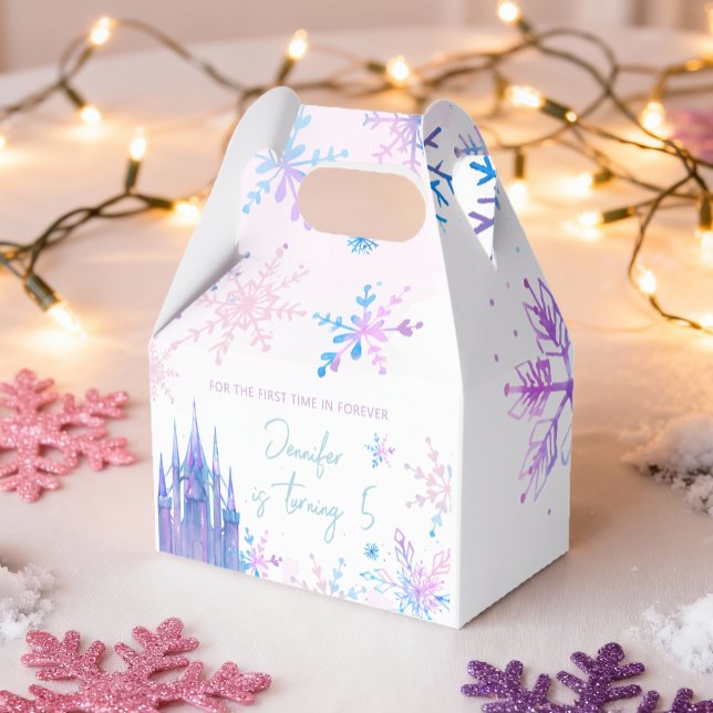 Caja Para Regalos Chica de Nieve de Winter Wonderland (Subido por el creador)
