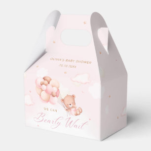 Caja Para Regalos Chica De Oso De Teddy Rosa