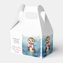 Caja Para Regalos Chica de Otter Cute Baby Shower