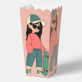 Caja Para Regalos Chica de patinaje (Pop Box)