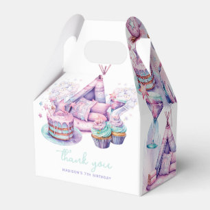 Caja Para Regalos Chica de Sleepover personalizado Partido de cumple