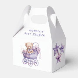 Caja Para Regalos Chica de Teddy Bear de Transporte Adorable Baby Sh