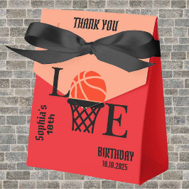 Caja Para Regalos Chica del jugador de baloncesto, equipo del Chica
