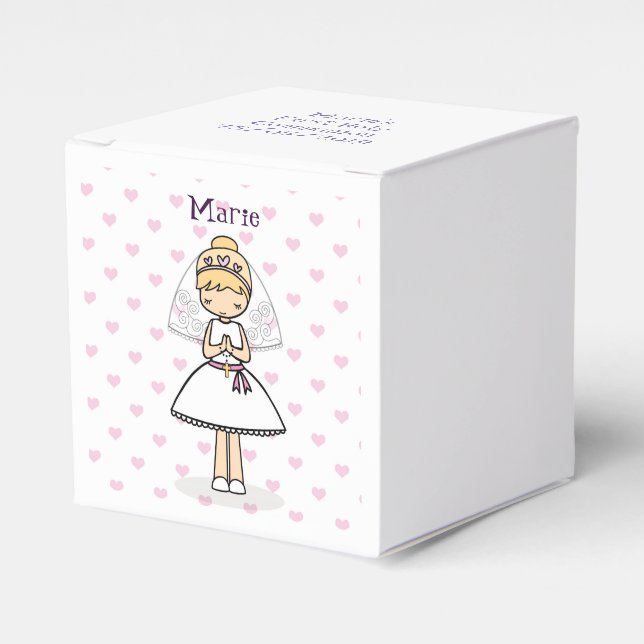Caja Para Regalos Chica del primer día de la comunicación personaliz (Costado Anverso)
