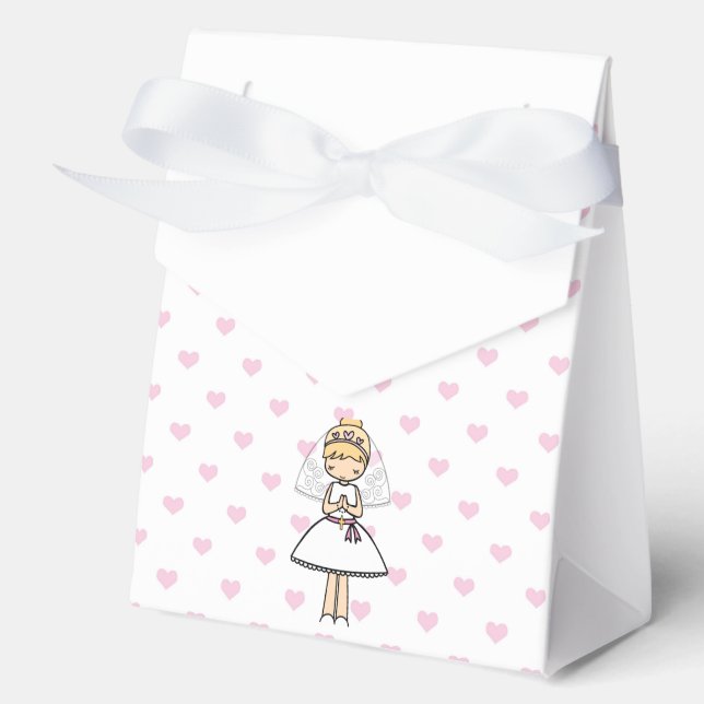 Caja Para Regalos Chica del primer día de la comunicación personaliz (Anverso)