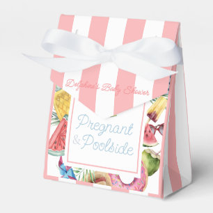 Caja Para Regalos Chica embarazada y junto a la piscina Tropical Bab