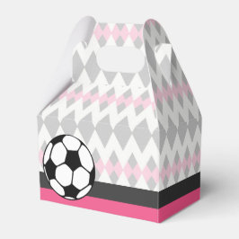 Caja Para Regalos Chica Fiesta de fútbol Personalizado Cumpleaños