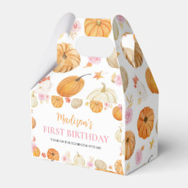 Caja Para Regalos Chica floral de calabaza otoñal Cumpleaños