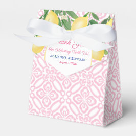 Caja Para Regalos Chica Lemones Blancos Y Rosa bonito Baby Shower