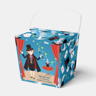 Caja Para Regalos Chica mago muestra fiesta de cumpleaños