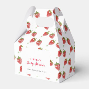 Caja Para Regalos Chica minimalista de fresa dulce Baby Shower