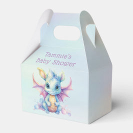 Caja Para Regalos Chica Pastel Cute Dragon Baby Shower