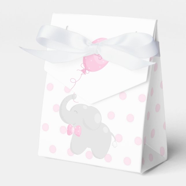 Caja Para Regalos Chica Rosa de Baby Shower (Front Side)