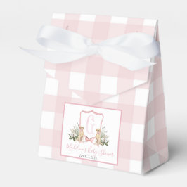 Caja Para Regalos Chica Rosa Preppy Sur Perro Baby Shower