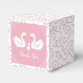 Caja Para Regalos Chica rosa Swans Baby Shower