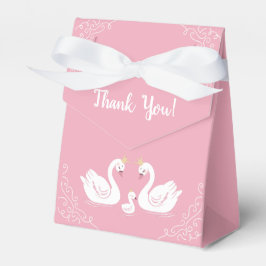Caja Para Regalos Chica rosa Swans Baby Shower