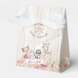 Caja Para Regalos Chica Sweet Woodland Baby Shower