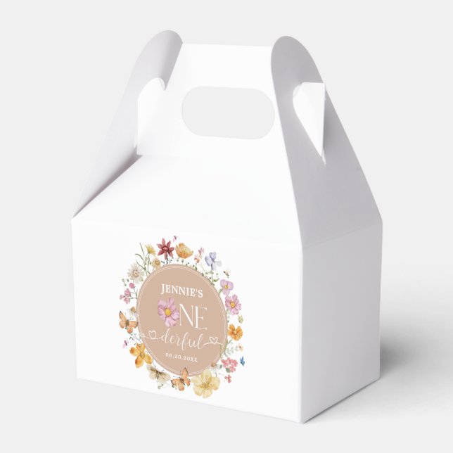 Caja Para Regalos Chica Wildflower Maravilloso Fiesta de cumpleaños (Front Side)