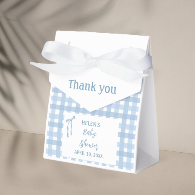 Caja Para Regalos Chicas de arco azul niños simples ducha de bebé (Subido por el creador)