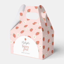 Caja Para Regalos Chicas de fresa Berry Primer Partido de Cumpleaños