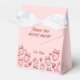 Caja Para Regalos Chicas de fresa Whimsical Coquette Cumpleaños