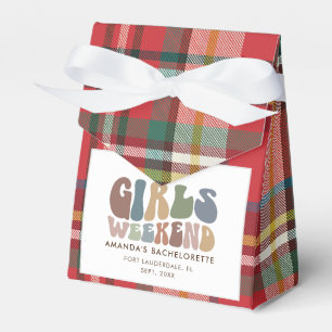 Caja Para Regalos Chicas de la Bachelorette fin de semana retro 70