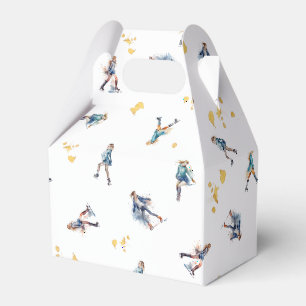 Caja Para Regalos Chicas Patinaje helado, fiesta de cumpleaños de la
