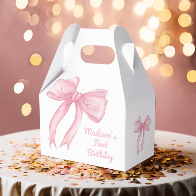 Caja Para Regalos Chicas Sólo Wanne Be One Pink Bow Coquette Cumplea (Subido por el creador)