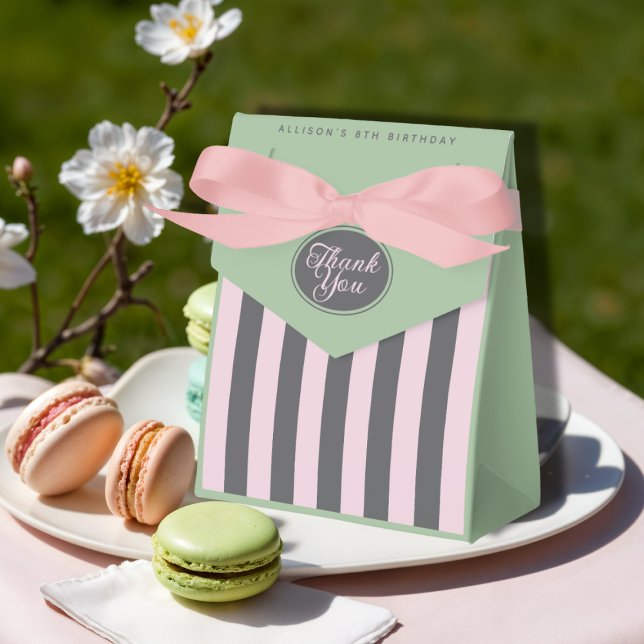 Caja Para Regalos Chicas temáticos de París en el Pastel Francés Caj (Emily in Paris themed favor box)
