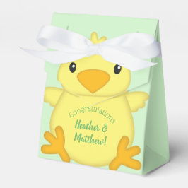 Caja Para Regalos Chick Baby Shower Green