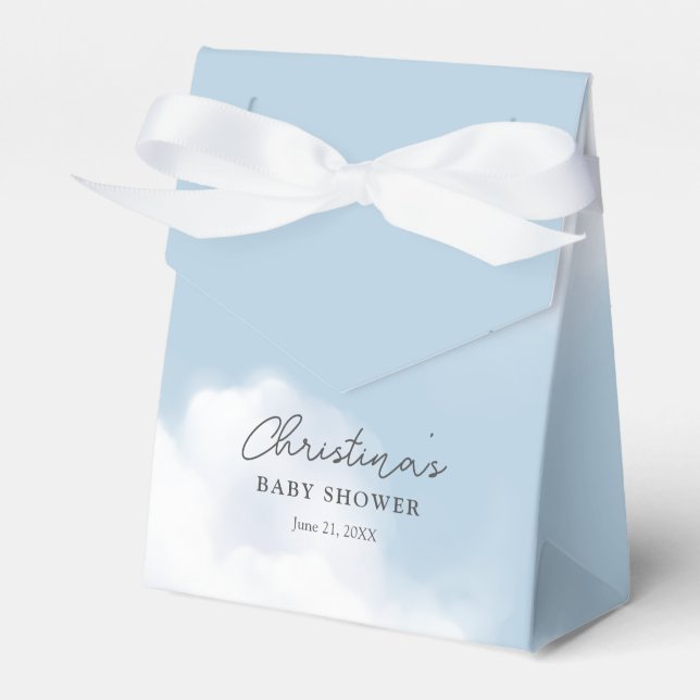 Caja Para Regalos Chico Azul de Cloud 9 Baby Shower (Front Side)