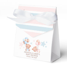 Chico Chica Gemelos Oso de Peluche Baby Shower