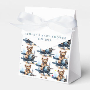 Caja Para Regalos Chico de avión de peluche Aquarela Baby Shower