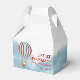 Caja Para Regalos Chico de oso lindo volando sobre las nubes Baby Sh