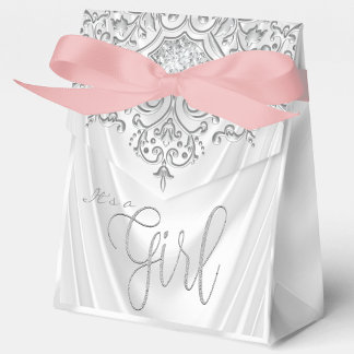 Caja Para Regalos Chico Shower Rosa Elegante