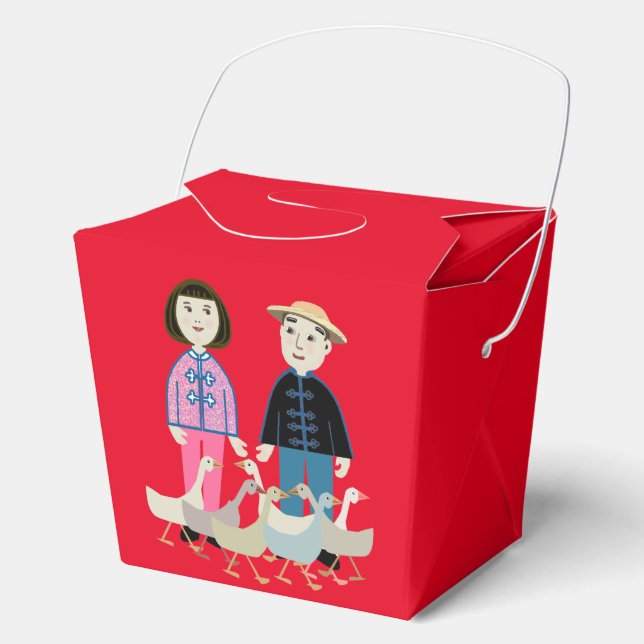 Caja Para Regalos Chico y chica de China (Anverso)
