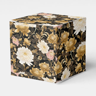 Caja Para Regalos Chinese gold flowers .Beautiful and elegant fabric