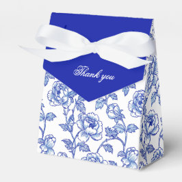 Caja Para Regalos Chinoiserie azul y blanco